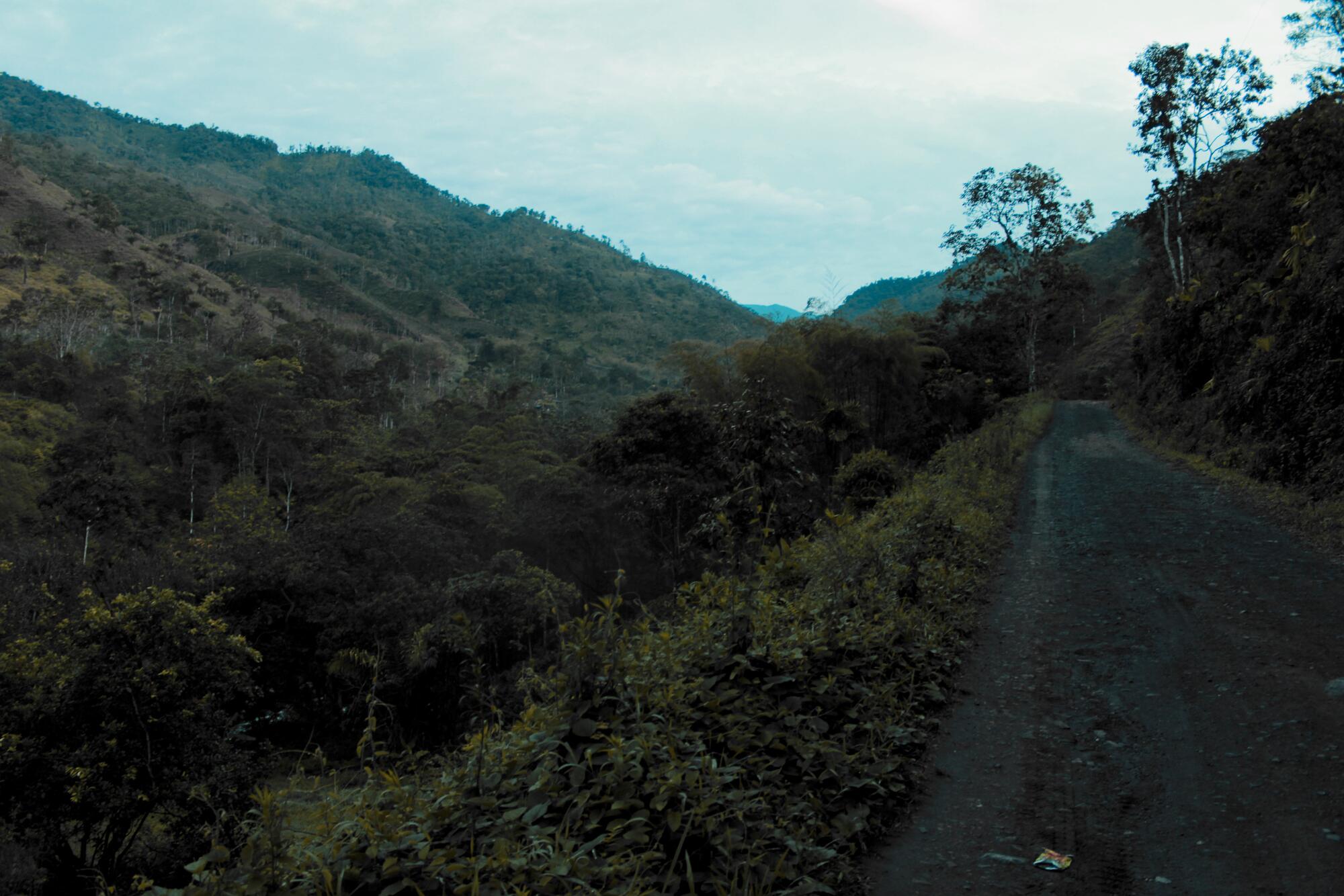 Carretera desde Chontal hacia Brilla Sol.